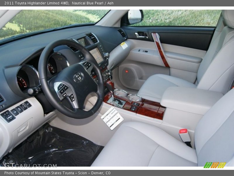 Nautical Blue Pearl / Ash 2011 Toyota Highlander Limited 4WD