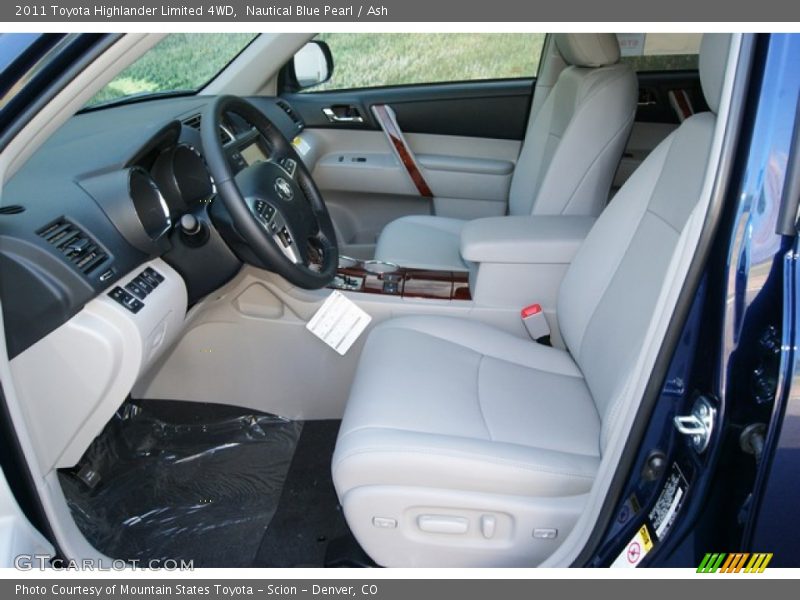 Nautical Blue Pearl / Ash 2011 Toyota Highlander Limited 4WD