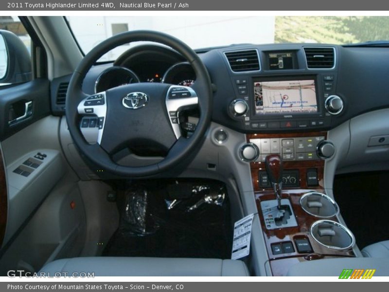 Nautical Blue Pearl / Ash 2011 Toyota Highlander Limited 4WD