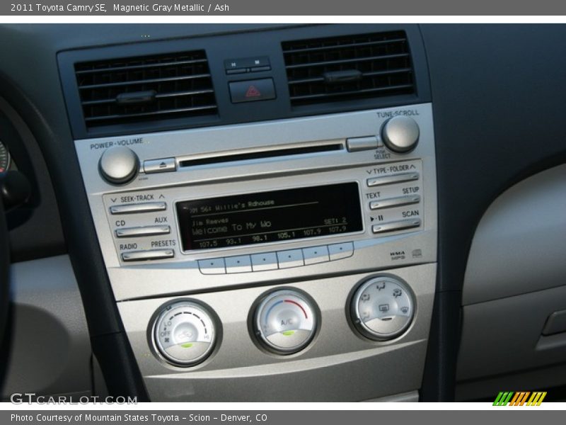 Magnetic Gray Metallic / Ash 2011 Toyota Camry SE