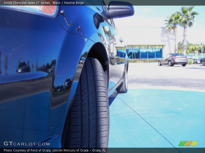 Black / Neutral Beige 2008 Chevrolet Aveo LT Sedan
