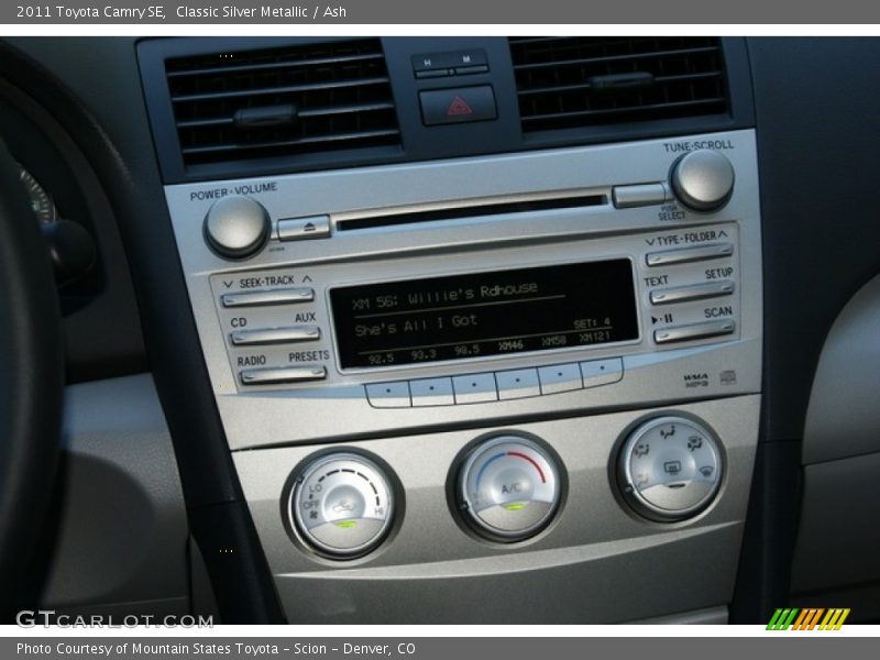 Classic Silver Metallic / Ash 2011 Toyota Camry SE