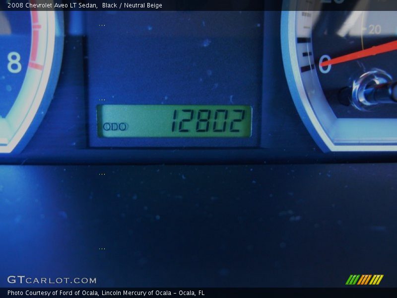 Black / Neutral Beige 2008 Chevrolet Aveo LT Sedan