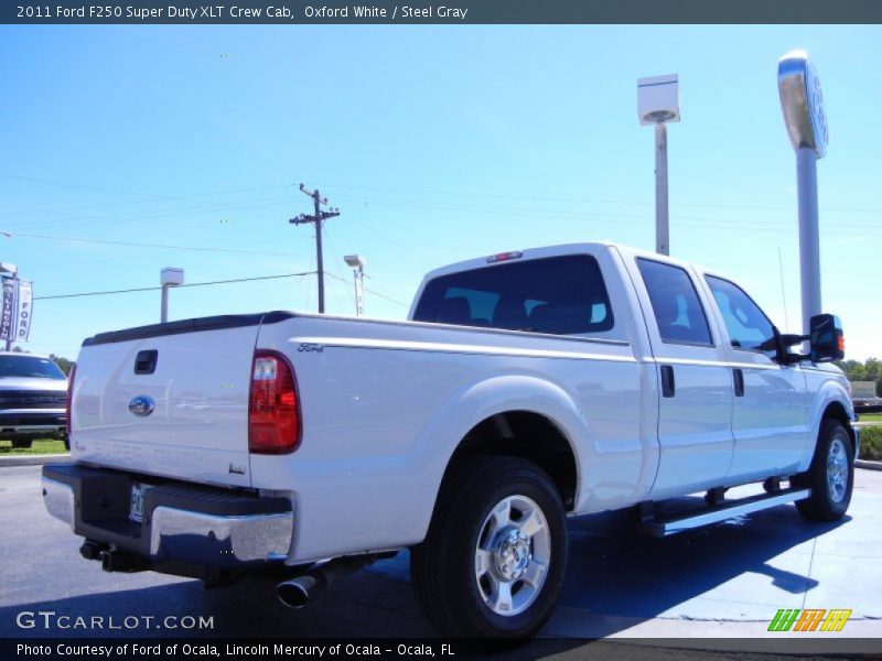 Oxford White / Steel Gray 2011 Ford F250 Super Duty XLT Crew Cab