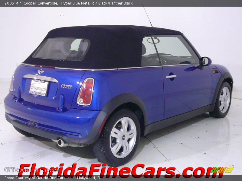 Hyper Blue Metallic / Black/Panther Black 2005 Mini Cooper Convertible