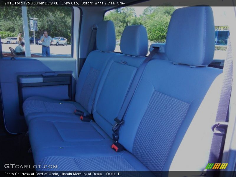 Oxford White / Steel Gray 2011 Ford F250 Super Duty XLT Crew Cab