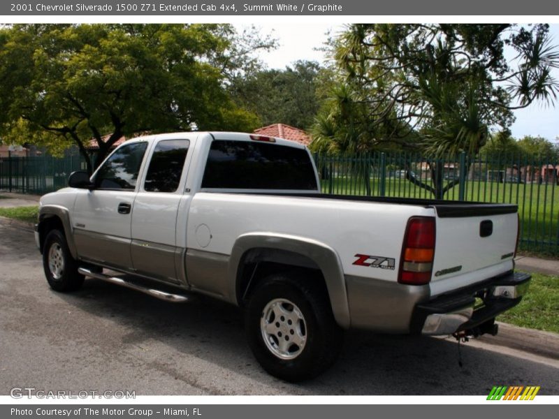 Summit White / Graphite 2001 Chevrolet Silverado 1500 Z71 Extended Cab 4x4