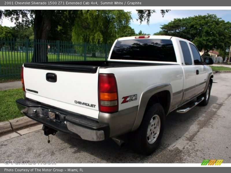 Summit White / Graphite 2001 Chevrolet Silverado 1500 Z71 Extended Cab 4x4