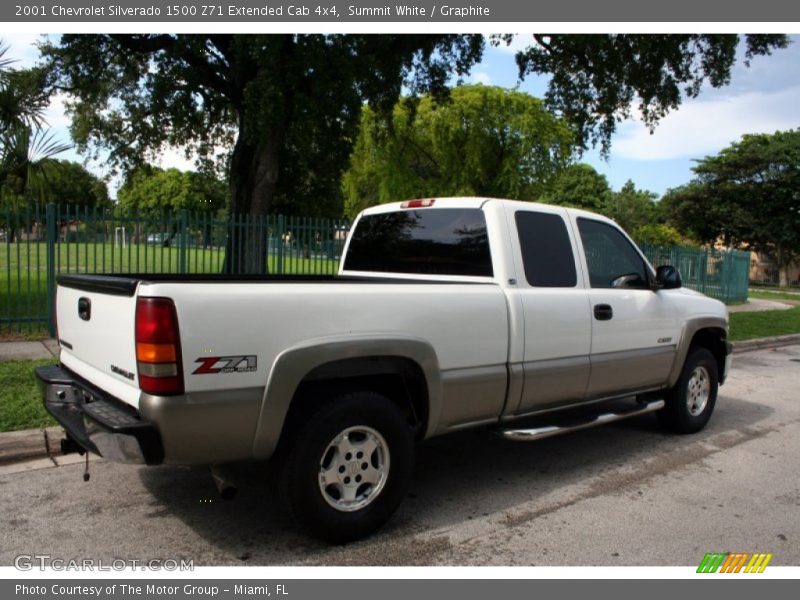 Summit White / Graphite 2001 Chevrolet Silverado 1500 Z71 Extended Cab 4x4