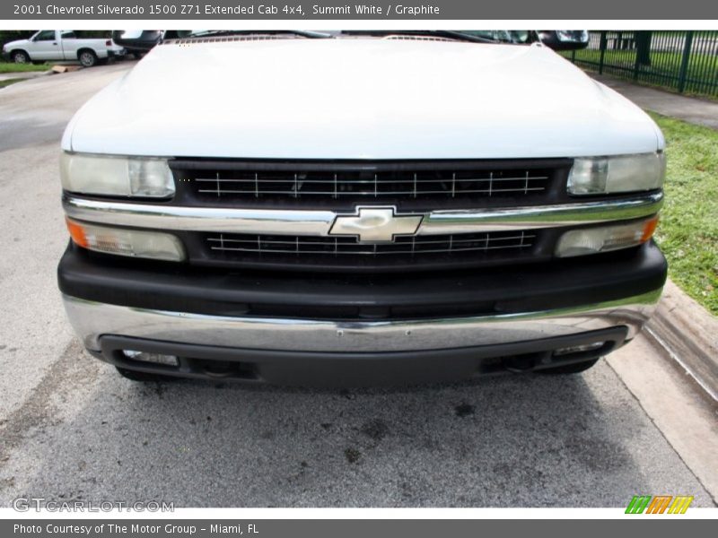 Summit White / Graphite 2001 Chevrolet Silverado 1500 Z71 Extended Cab 4x4
