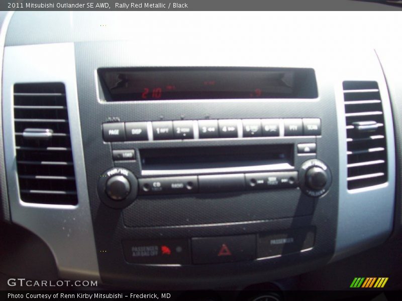Rally Red Metallic / Black 2011 Mitsubishi Outlander SE AWD