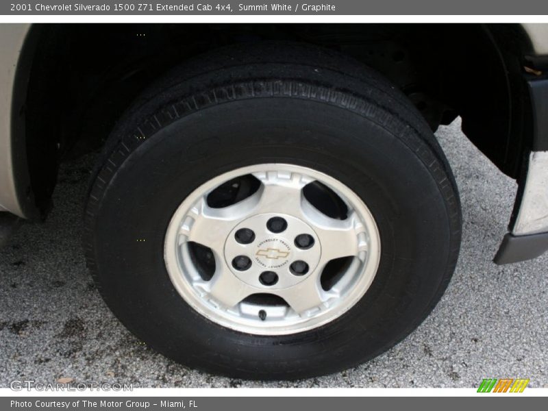 Summit White / Graphite 2001 Chevrolet Silverado 1500 Z71 Extended Cab 4x4