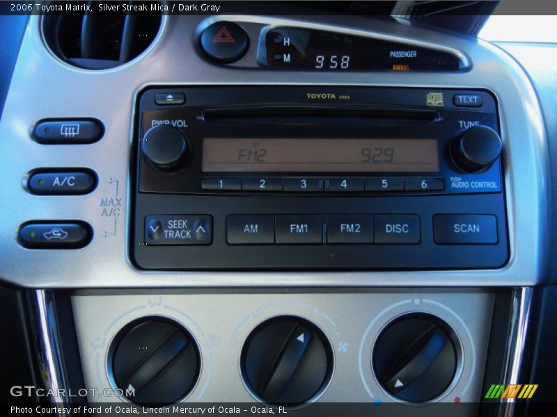 Silver Streak Mica / Dark Gray 2006 Toyota Matrix