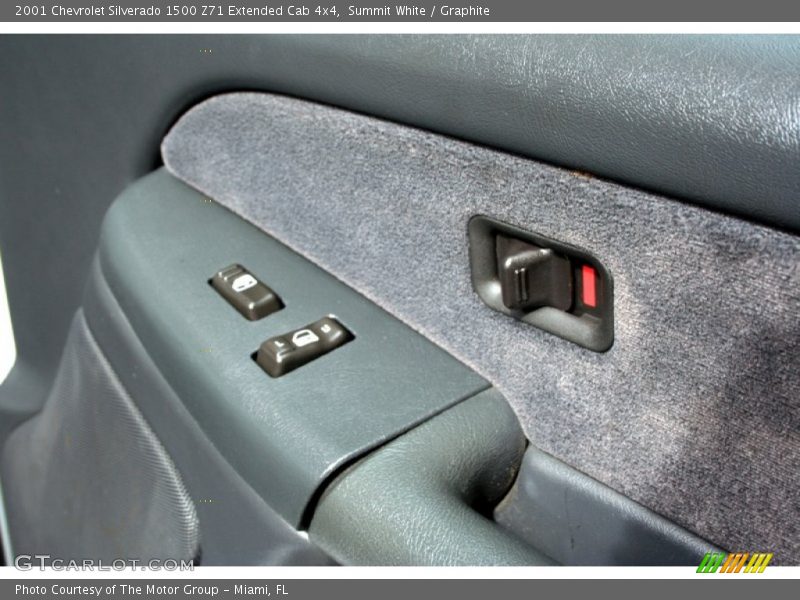 Summit White / Graphite 2001 Chevrolet Silverado 1500 Z71 Extended Cab 4x4