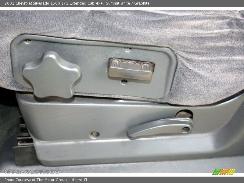 Summit White / Graphite 2001 Chevrolet Silverado 1500 Z71 Extended Cab 4x4