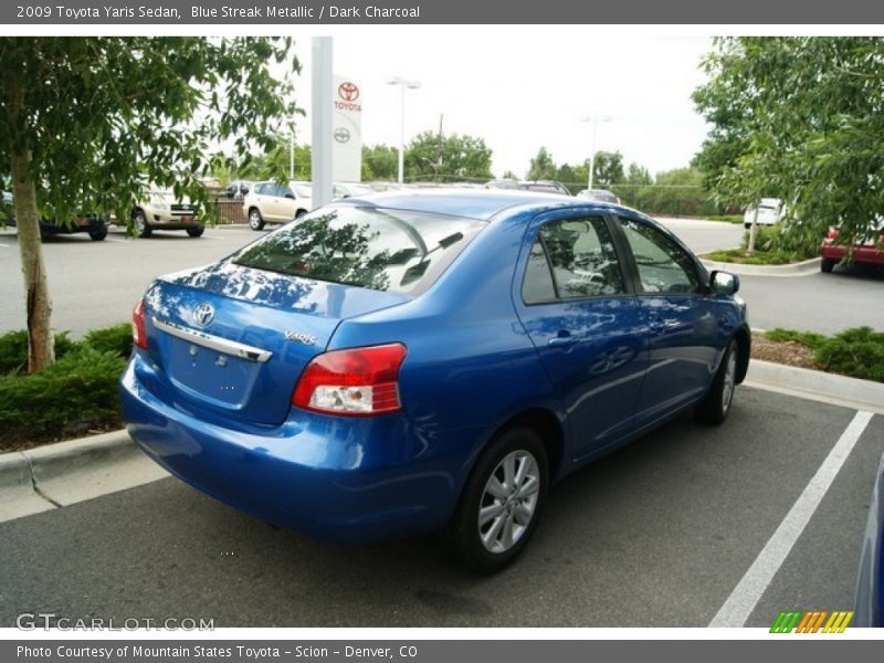 Blue Streak Metallic / Dark Charcoal 2009 Toyota Yaris Sedan