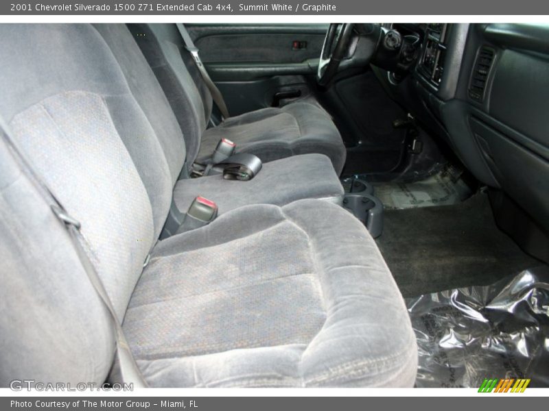 Summit White / Graphite 2001 Chevrolet Silverado 1500 Z71 Extended Cab 4x4