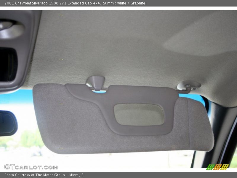 Summit White / Graphite 2001 Chevrolet Silverado 1500 Z71 Extended Cab 4x4