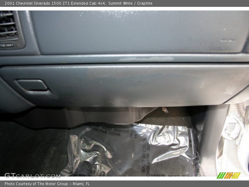Summit White / Graphite 2001 Chevrolet Silverado 1500 Z71 Extended Cab 4x4