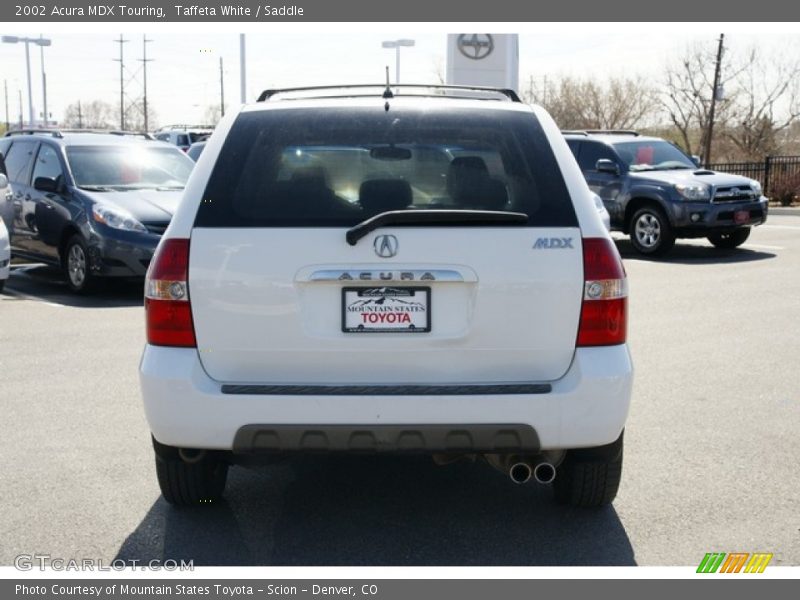 Taffeta White / Saddle 2002 Acura MDX Touring