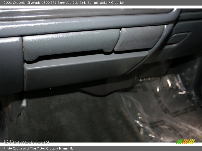 Summit White / Graphite 2001 Chevrolet Silverado 1500 Z71 Extended Cab 4x4