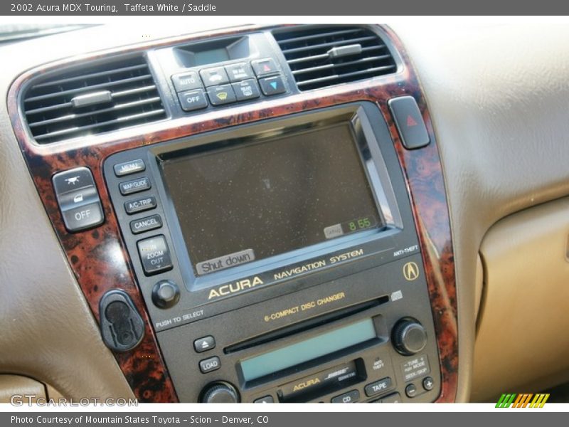 Taffeta White / Saddle 2002 Acura MDX Touring