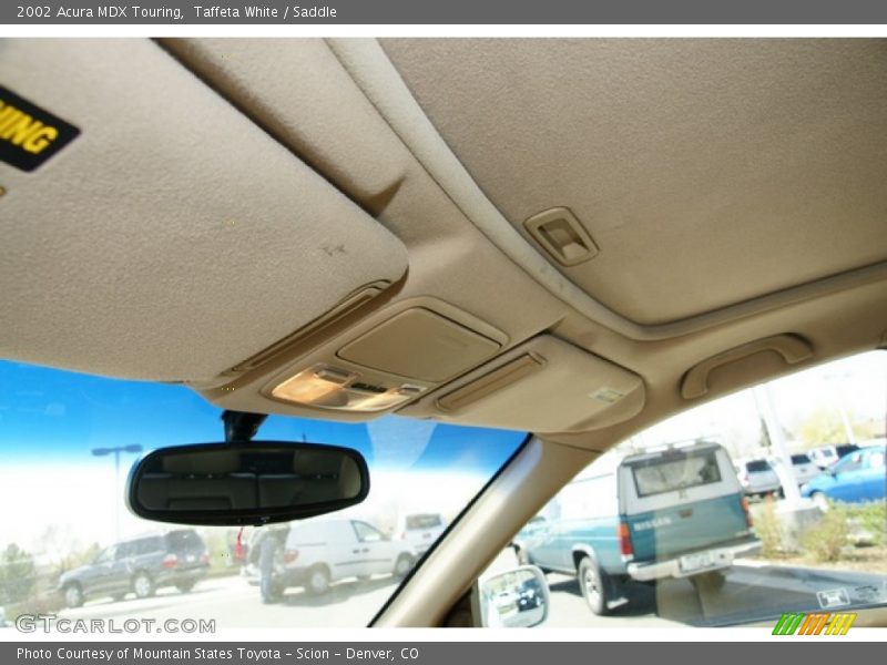 Taffeta White / Saddle 2002 Acura MDX Touring