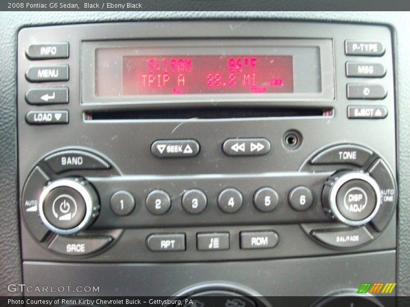 Black / Ebony Black 2008 Pontiac G6 Sedan