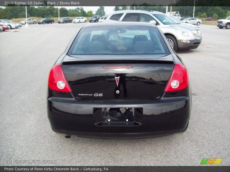 Black / Ebony Black 2008 Pontiac G6 Sedan