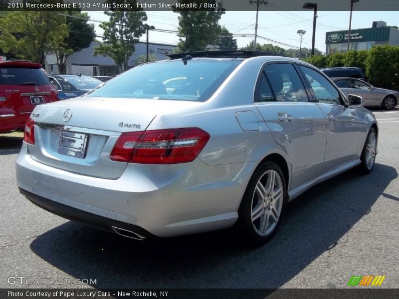 Iridium Silver Metallic / Black 2010 Mercedes-Benz E 550 4Matic Sedan