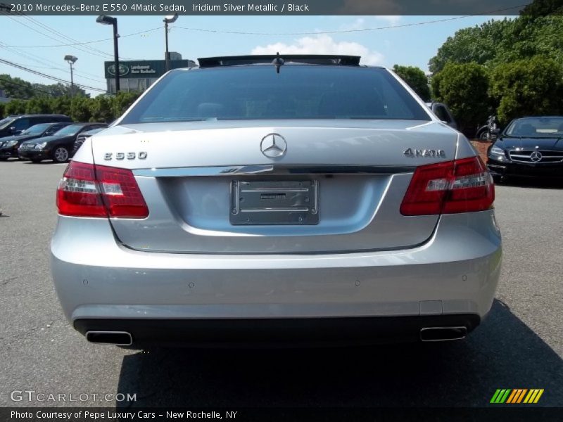 Iridium Silver Metallic / Black 2010 Mercedes-Benz E 550 4Matic Sedan