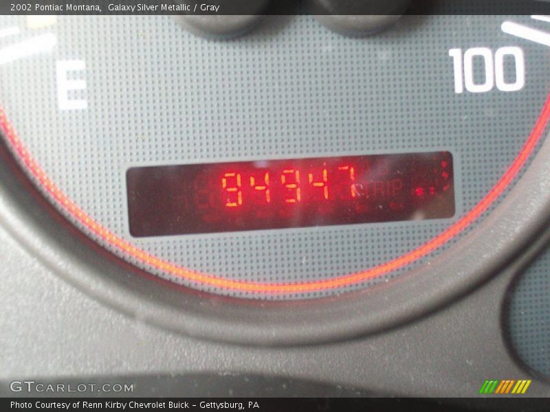 Galaxy Silver Metallic / Gray 2002 Pontiac Montana