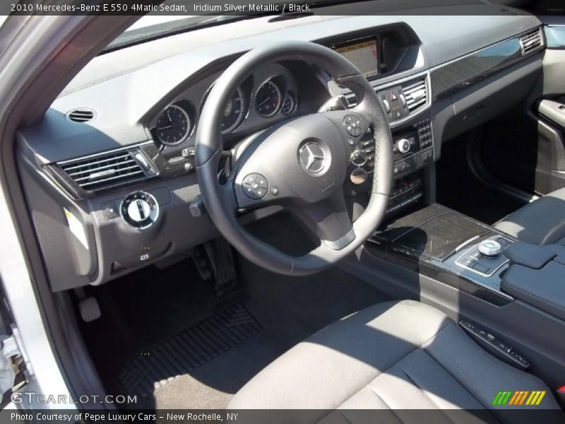 Iridium Silver Metallic / Black 2010 Mercedes-Benz E 550 4Matic Sedan