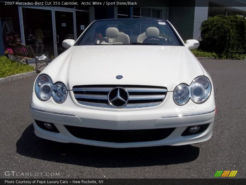 Arctic White / Sport Stone/Black 2007 Mercedes-Benz CLK 350 Cabriolet