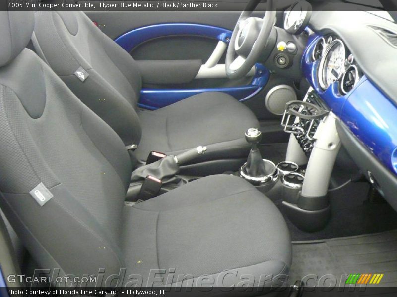 Hyper Blue Metallic / Black/Panther Black 2005 Mini Cooper Convertible
