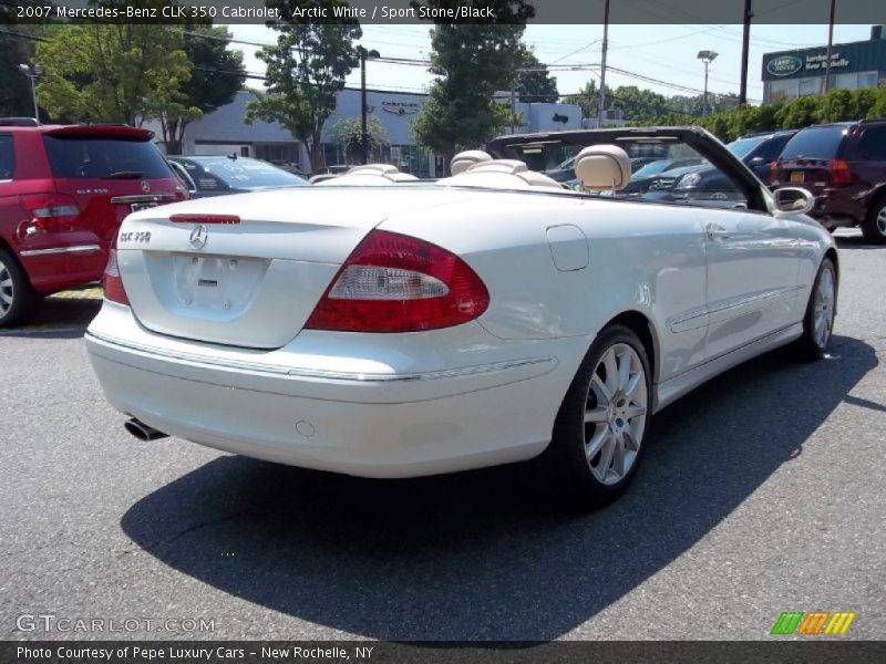 Arctic White / Sport Stone/Black 2007 Mercedes-Benz CLK 350 Cabriolet