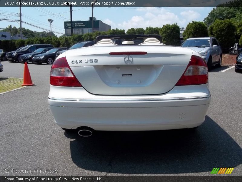 Arctic White / Sport Stone/Black 2007 Mercedes-Benz CLK 350 Cabriolet