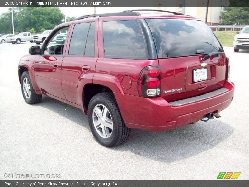 Red Jewel / Light Gray 2008 Chevrolet TrailBlazer LT 4x4