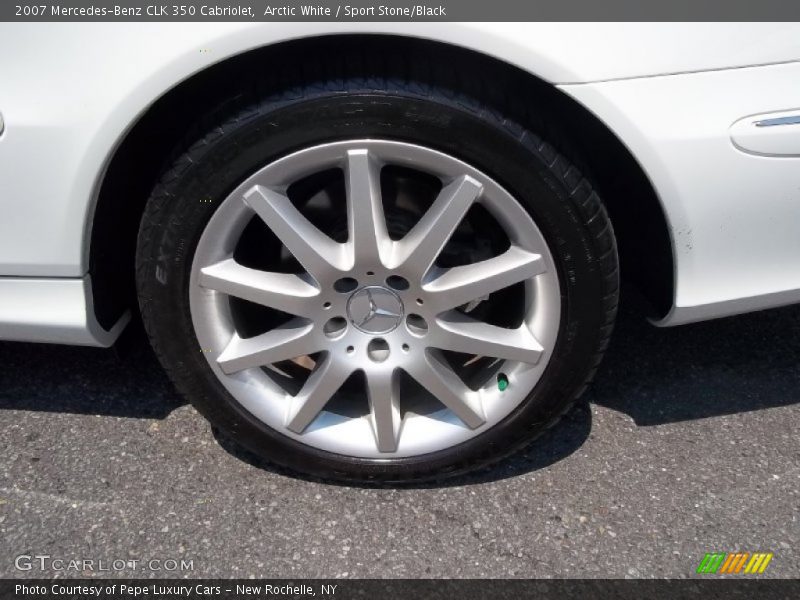 Arctic White / Sport Stone/Black 2007 Mercedes-Benz CLK 350 Cabriolet