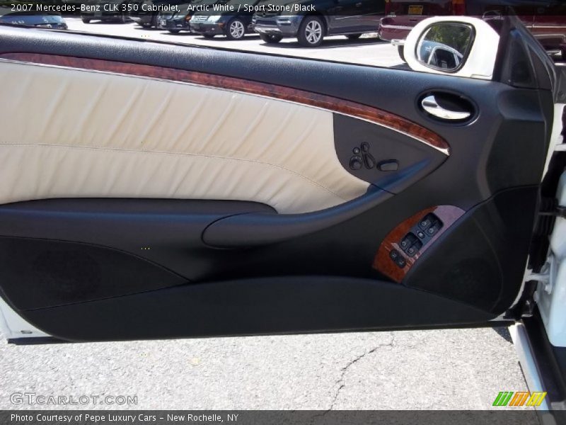 Arctic White / Sport Stone/Black 2007 Mercedes-Benz CLK 350 Cabriolet