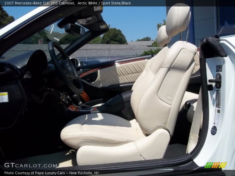 Arctic White / Sport Stone/Black 2007 Mercedes-Benz CLK 350 Cabriolet