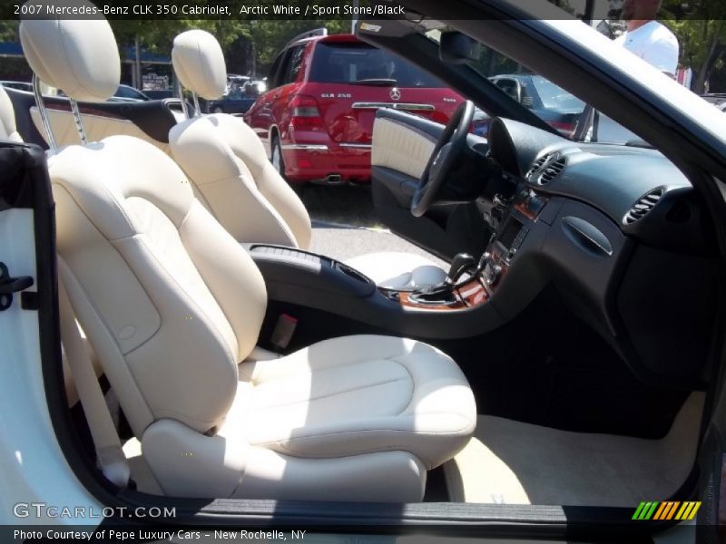 Arctic White / Sport Stone/Black 2007 Mercedes-Benz CLK 350 Cabriolet