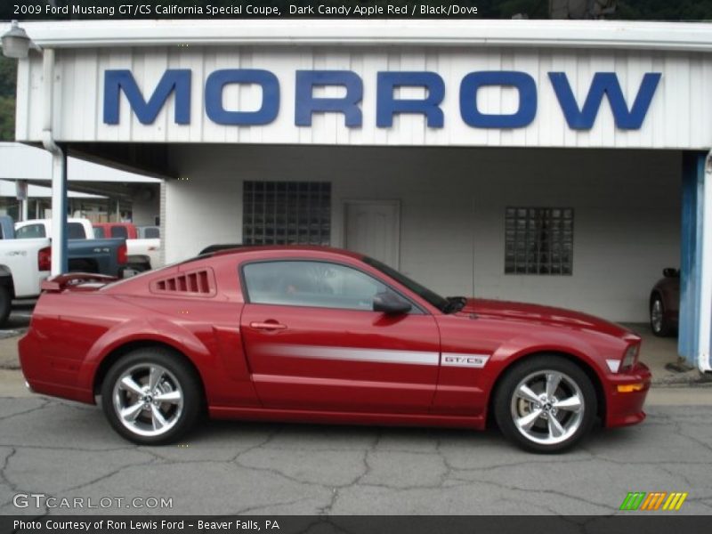 Dark Candy Apple Red / Black/Dove 2009 Ford Mustang GT/CS California Special Coupe