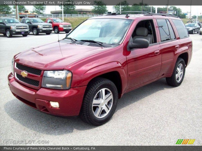 Red Jewel / Light Gray 2008 Chevrolet TrailBlazer LT 4x4