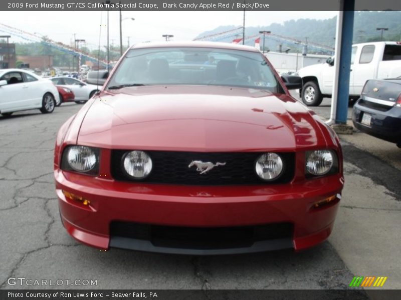 Dark Candy Apple Red / Black/Dove 2009 Ford Mustang GT/CS California Special Coupe