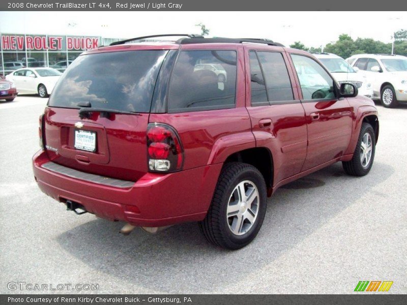 Red Jewel / Light Gray 2008 Chevrolet TrailBlazer LT 4x4