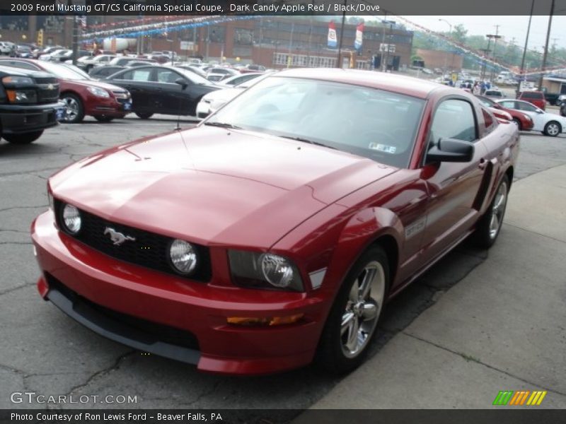 Dark Candy Apple Red / Black/Dove 2009 Ford Mustang GT/CS California Special Coupe