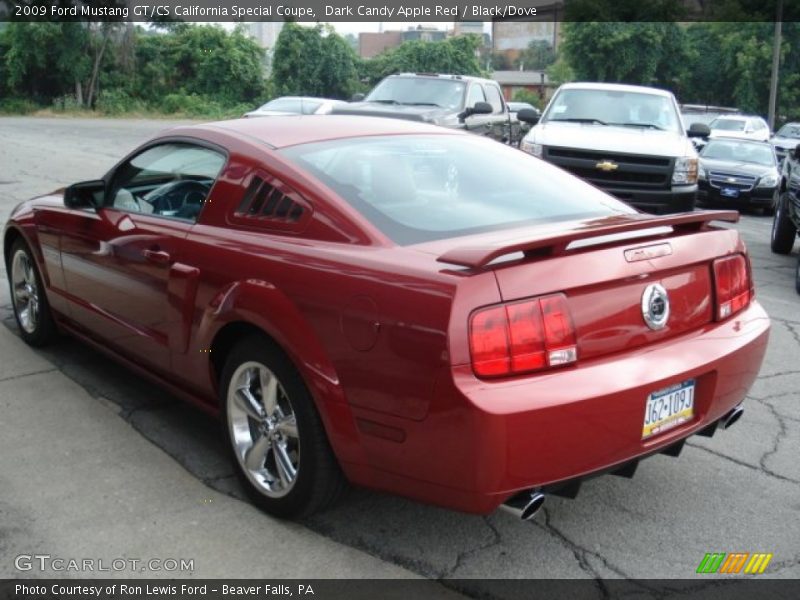 Dark Candy Apple Red / Black/Dove 2009 Ford Mustang GT/CS California Special Coupe