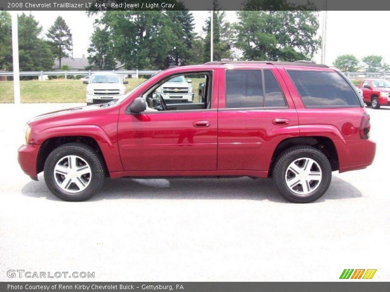 Red Jewel / Light Gray 2008 Chevrolet TrailBlazer LT 4x4