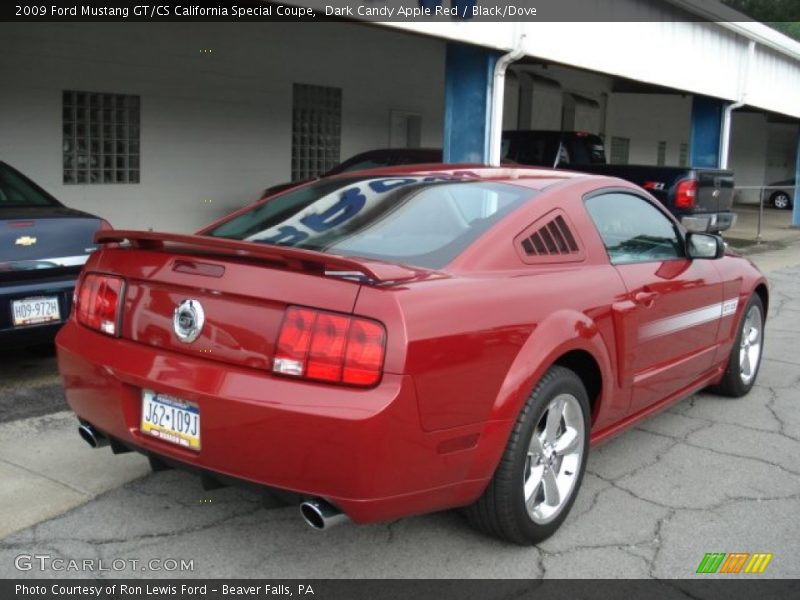 Dark Candy Apple Red / Black/Dove 2009 Ford Mustang GT/CS California Special Coupe
